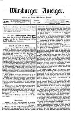 Würzburger Anzeiger (Neue Würzburger Zeitung) Montag 29. Juli 1861