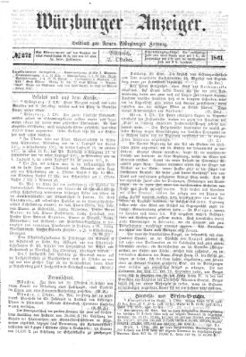 Würzburger Anzeiger (Neue Würzburger Zeitung) Mittwoch 2. Oktober 1861