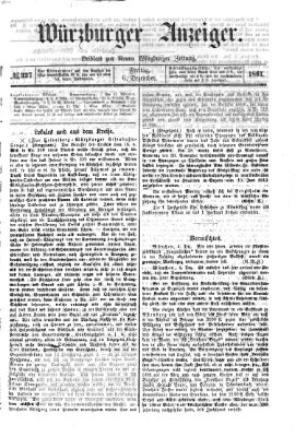 Würzburger Anzeiger (Neue Würzburger Zeitung) Freitag 6. Dezember 1861