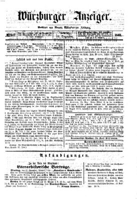 Würzburger Anzeiger (Neue Würzburger Zeitung) Montag 16. Dezember 1861