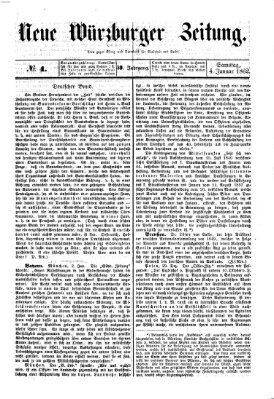 Neue Würzburger Zeitung Samstag 4. Januar 1862