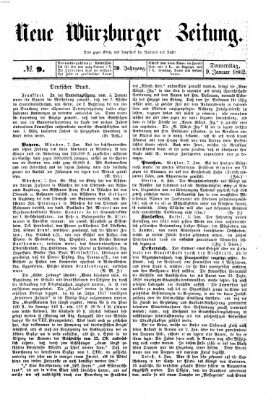 Neue Würzburger Zeitung Donnerstag 9. Januar 1862