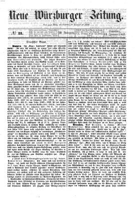 Neue Würzburger Zeitung Samstag 11. Januar 1862