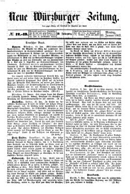 Neue Würzburger Zeitung Montag 13. Januar 1862