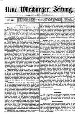 Neue Würzburger Zeitung Mittwoch 15. Januar 1862