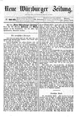 Neue Würzburger Zeitung Montag 27. Januar 1862