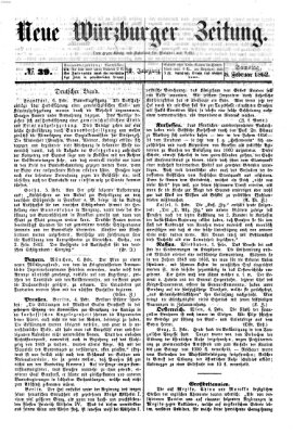 Neue Würzburger Zeitung Samstag 8. Februar 1862