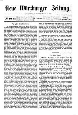 Neue Würzburger Zeitung Montag 10. Februar 1862