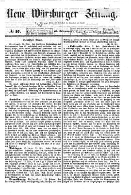 Neue Würzburger Zeitung Mittwoch 26. Februar 1862