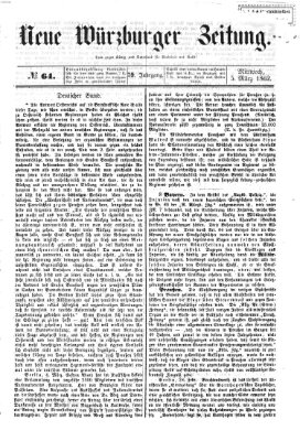 Neue Würzburger Zeitung Mittwoch 5. März 1862