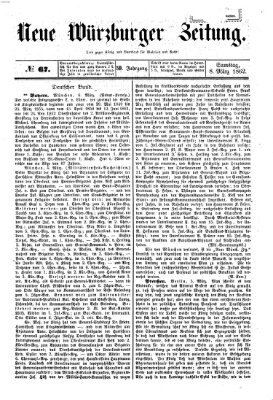 Neue Würzburger Zeitung Samstag 8. März 1862