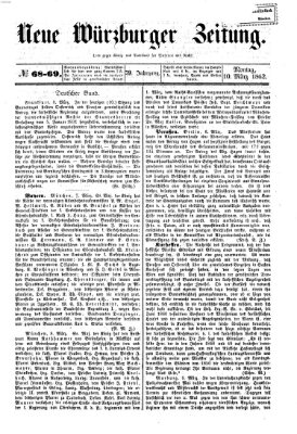 Neue Würzburger Zeitung Montag 10. März 1862