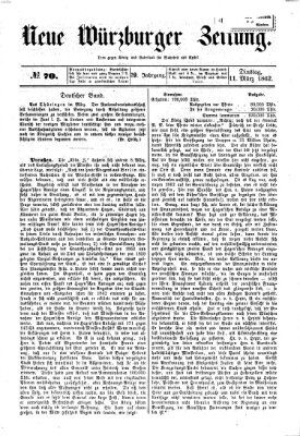 Neue Würzburger Zeitung Dienstag 11. März 1862