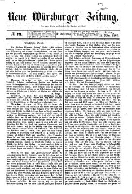 Neue Würzburger Zeitung Freitag 14. März 1862