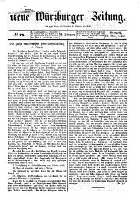 Neue Würzburger Zeitung Mittwoch 19. März 1862