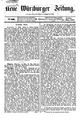 Neue Würzburger Zeitung Freitag 21. März 1862