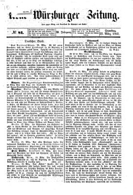 Neue Würzburger Zeitung Samstag 22. März 1862