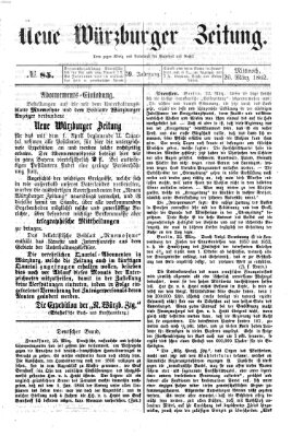 Neue Würzburger Zeitung Mittwoch 26. März 1862