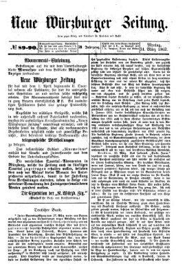 Neue Würzburger Zeitung Montag 31. März 1862