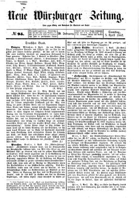 Neue Würzburger Zeitung Samstag 5. April 1862