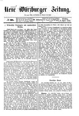 Neue Würzburger Zeitung Dienstag 8. April 1862