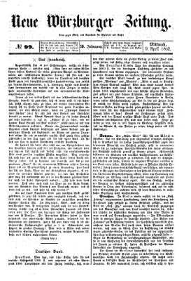 Neue Würzburger Zeitung Mittwoch 9. April 1862