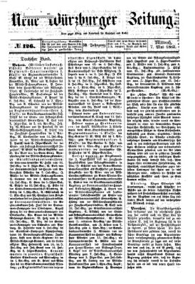 Neue Würzburger Zeitung Mittwoch 7. Mai 1862