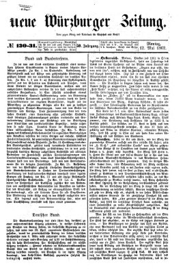 Neue Würzburger Zeitung Montag 12. Mai 1862