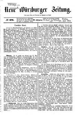 Neue Würzburger Zeitung Dienstag 24. Juni 1862