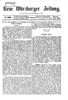 Neue Würzburger Zeitung Mittwoch 25. Juni 1862