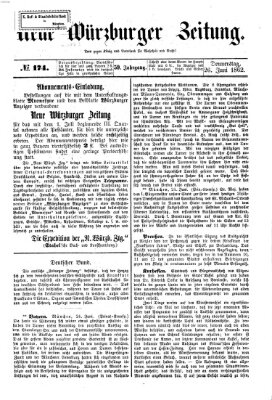 Neue Würzburger Zeitung Donnerstag 26. Juni 1862