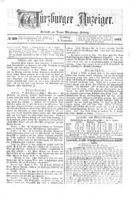 Würzburger Anzeiger (Neue Würzburger Zeitung) Sonntag 9. November 1862