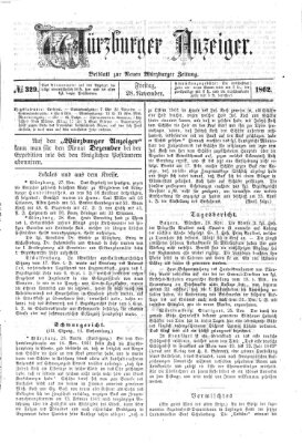 Würzburger Anzeiger (Neue Würzburger Zeitung) Freitag 28. November 1862