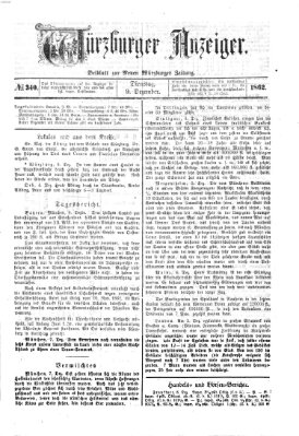 Würzburger Anzeiger (Neue Würzburger Zeitung) Dienstag 9. Dezember 1862