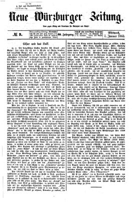 Neue Würzburger Zeitung Mittwoch 7. Januar 1863