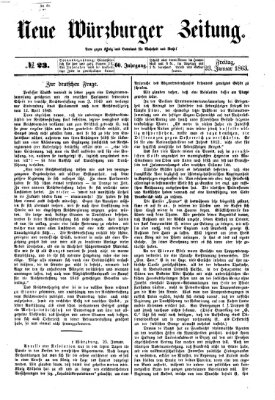 Neue Würzburger Zeitung Freitag 23. Januar 1863