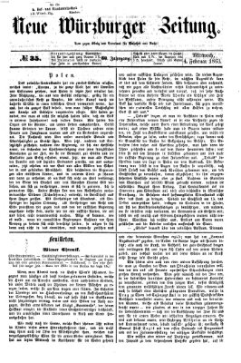 Neue Würzburger Zeitung Mittwoch 4. Februar 1863