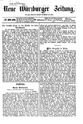 Neue Würzburger Zeitung Montag 9. Februar 1863