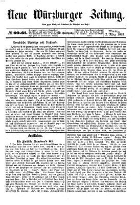 Neue Würzburger Zeitung Montag 2. März 1863