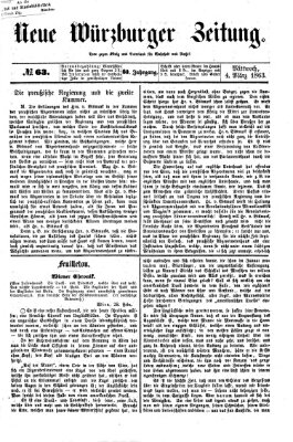 Neue Würzburger Zeitung Mittwoch 4. März 1863