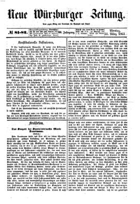 Neue Würzburger Zeitung Montag 23. März 1863