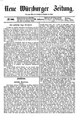 Neue Würzburger Zeitung Freitag 27. März 1863