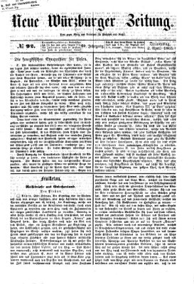 Neue Würzburger Zeitung Donnerstag 2. April 1863