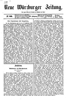 Neue Würzburger Zeitung Freitag 3. April 1863