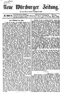 Neue Würzburger Zeitung Montag 13. April 1863