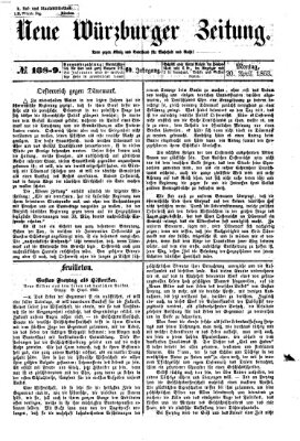 Neue Würzburger Zeitung Montag 20. April 1863