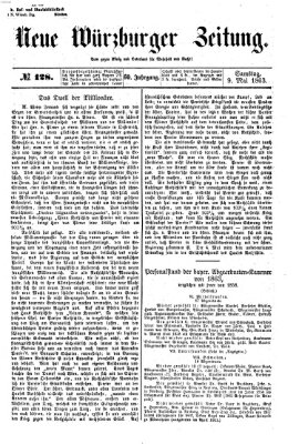 Neue Würzburger Zeitung Samstag 9. Mai 1863