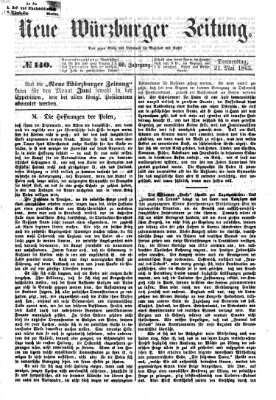 Neue Würzburger Zeitung Donnerstag 21. Mai 1863