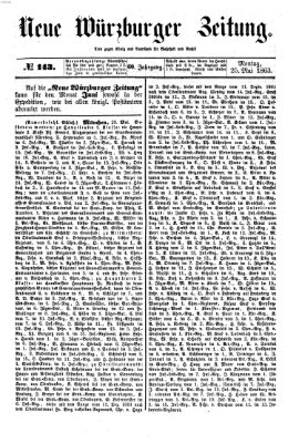 Neue Würzburger Zeitung Montag 25. Mai 1863