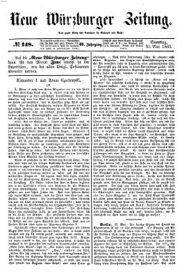 Neue Würzburger Zeitung Samstag 30. Mai 1863